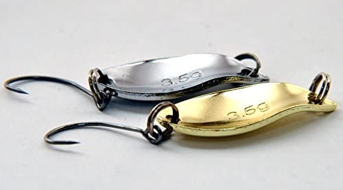 Amazon.co.jp: TSUCIA スプーン ルアー 3.5g 3cm 金 銀 20枚